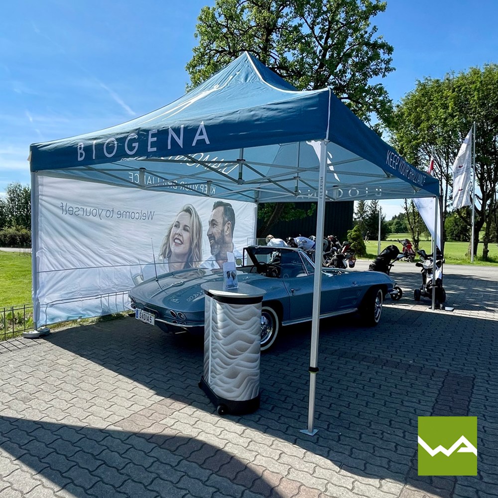 DWA Werbearchitekten GmbH Produkt-Beispiele Faltzelt und Faltpavillon