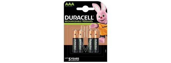 Artikel: Duracell Akku AAA Micro HR03 900mAh Ni-Mh, 4er Pack - Duracell Akku AAA Micro HR03 900mAh Ni-Mh, 4er Pack