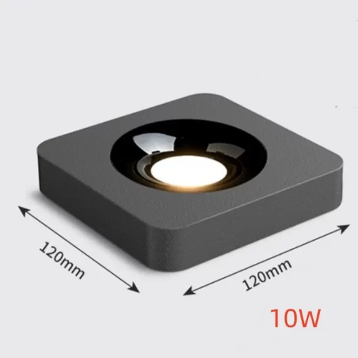 Artikel: Ultradünne 3,5 cm COB-Led Deckenlampe – blendfrei, modisch, ideal für Wohnzimmer, Flur & Zuhause Quadrat Schwarz 10W - Ultradünne 3,5 cm COB-Led Deckenlampe – blendfrei, modisch, ideal für Wohnzimmer, Flur & Zuhause