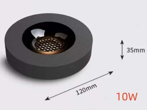 Artikel: Ultradünne 3,5 cm COB-Led Deckenlampe – blendfrei, modisch, ideal für Wohnzimmer, Flur & Zuhause Rund Schwarz 10W - Ultradünne 3,5 cm COB-Led Deckenlampe – blendfrei, modisch, ideal für Wohnzimmer, Flur & Zuhause