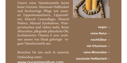 Händler - Lamprechtshausen - pura mineralium Naturkosmetik