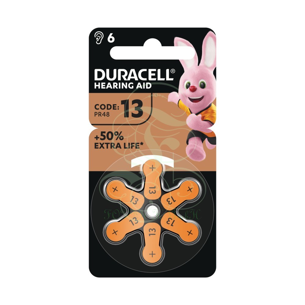 Foton Handels GmbH Produkt-Beispiele Duracell Hörgerätebatterie 13 | bl.6