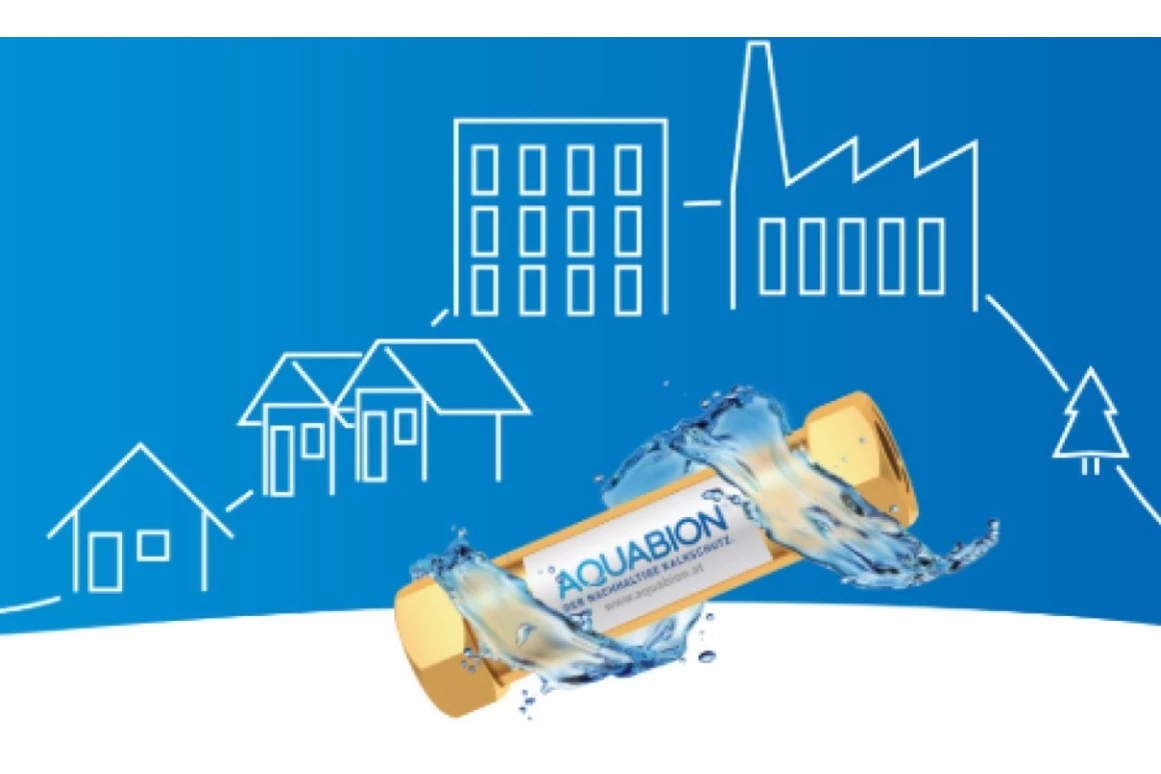 Artikel: AQUABION® – Kalk- und Korrosionsschutz aus Österreich.
Nachhaltiger Schutz für Ihre Wasserleitungen – ganz ohne Chemie. Ob im Eigenheim oder im Unternehmen. - AQUABION Kalk- und Korrosionsschutz
