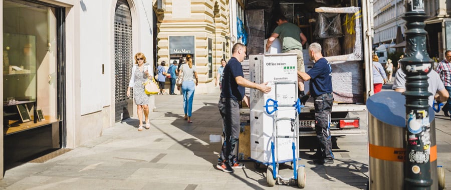 Händler - Himberg (Himberg) - Die UmzugHelden bei einem Umzug in Zentrum von Wien. - UmzugHelden Wien