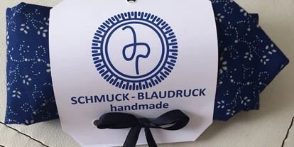 Händler - Gleisdorf - Blaudruck Krawatte aus 100% Baumwolle, reiner Handarbeit. Verschiedene Muster vorhanden. - Schmuck-Blaudruck Jalili & Panzer GsbR
