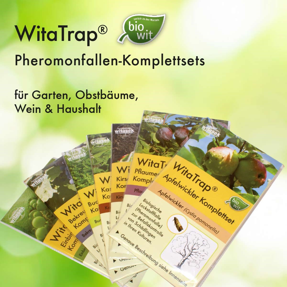 Witasek PflanzenSchutz GmbH Produkt-Beispiele Biologische Pheromonfallensets für Haus & Garten