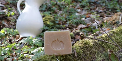 Händler - Preding (Preding) - Kürbiskernöl Seife, bei trockener Haut ist Kürbiskernöl, mit seinem hohen Vitamin E-Anteil, das optimale Pflegemittel. Das Öl ist für alle Hauttypen geeignet. Kürbiskernöl lässt die Haut geschmeidiger wirken und versorgt sie mit neuer Energie. Sheabutter und Kokosöl runden diese wertvolle Seife ab.  - Sabines Seifen Kitzeck