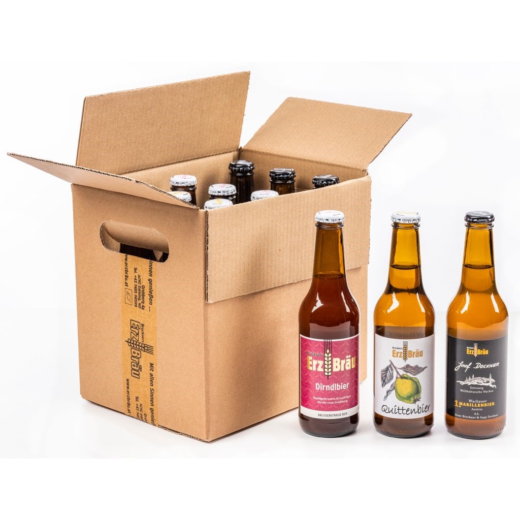 Bruckners Bierwelt - Erzbräu Produkt-Beispiele Erzbräu Fruchtbier Paket