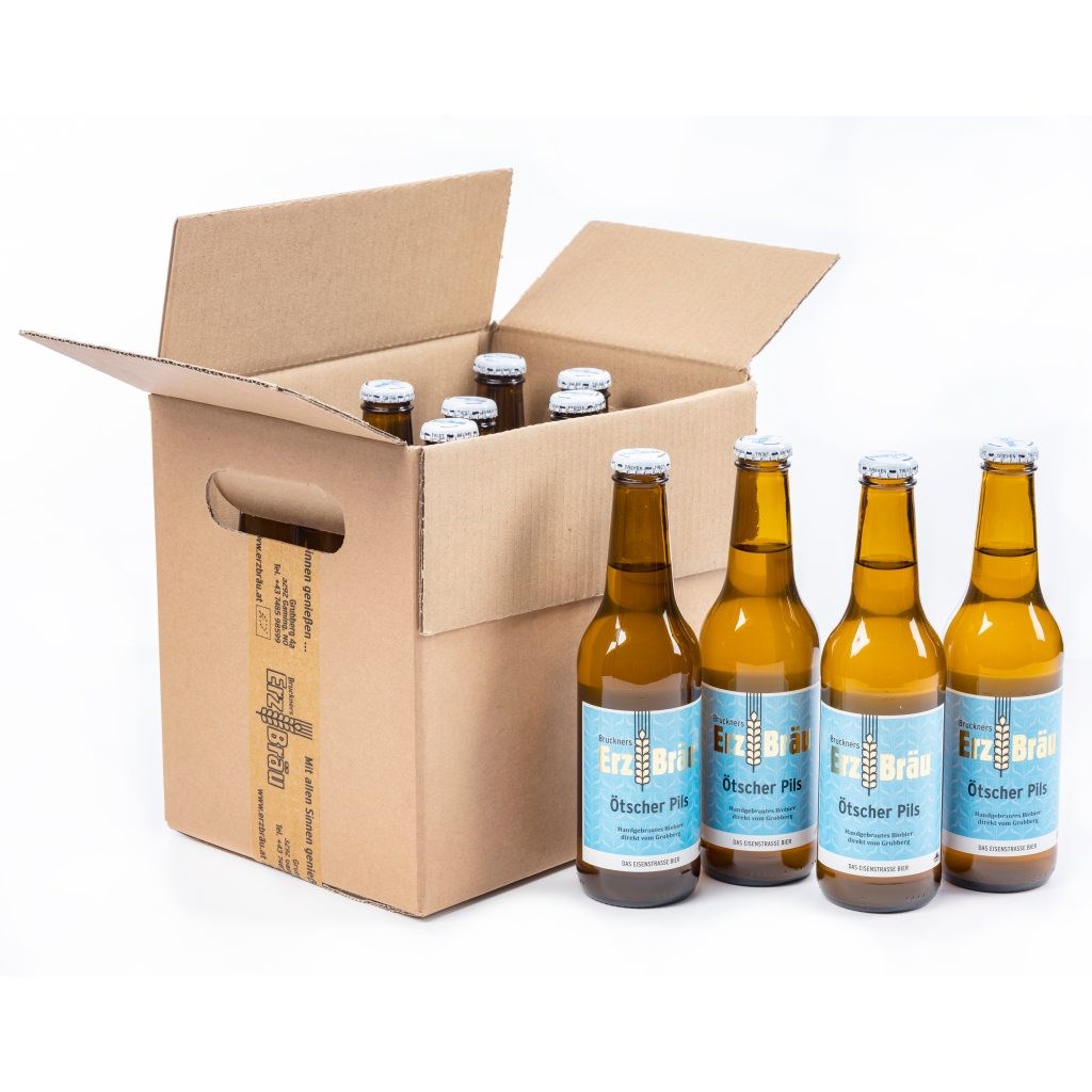 Bruckners Bierwelt - Erzbräu Produkt-Beispiele Bio Ötscher Pils