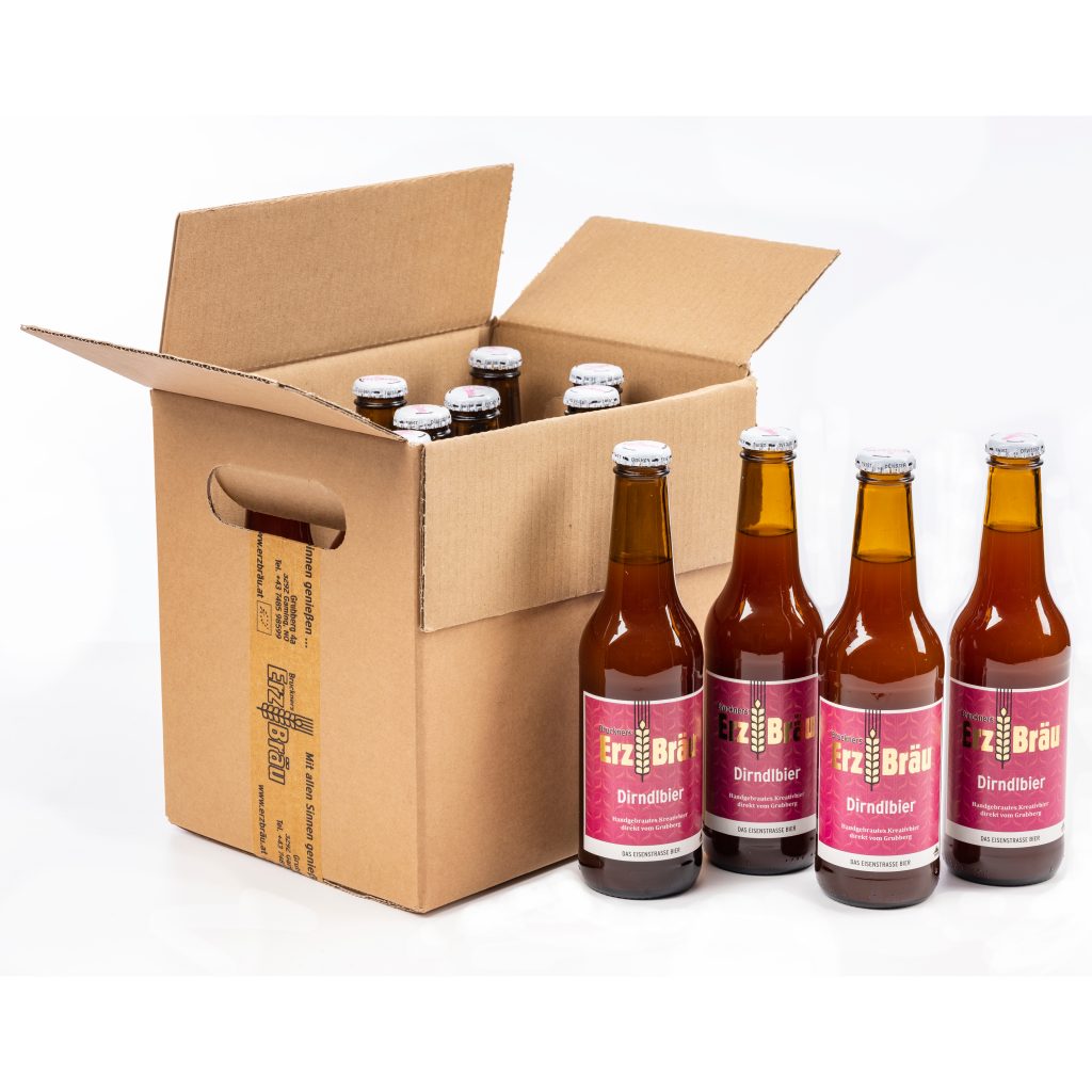 Bruckners Bierwelt - Erzbräu Produkt-Beispiele Bio Dirndlbier