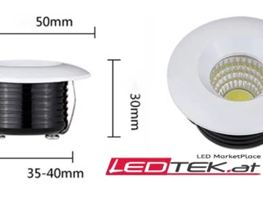 Unternehmen: 3W LED Einbauleuchte MiNi COB - Ledtek.at