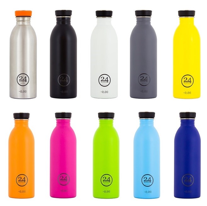 pure and green GmbH Produkt-Beispiele Trinkflaschen aus Edelstahl