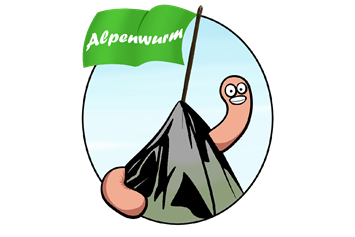 Unternehmen: Das Alpenwurm-Logo - Alpenwurm