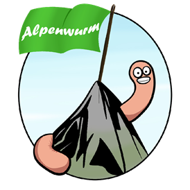 Unternehmen: Das Alpenwurm-Logo - Alpenwurm