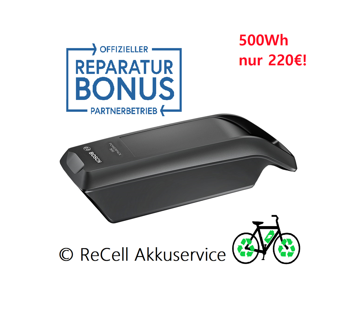 Unternehmen: Bosch Powerpack
Diagnose, Reparatur und Zellentauch! - ReCell Akkuservice 