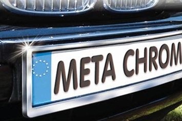 Unternehmen: META CHROM Kennzeichenhalter