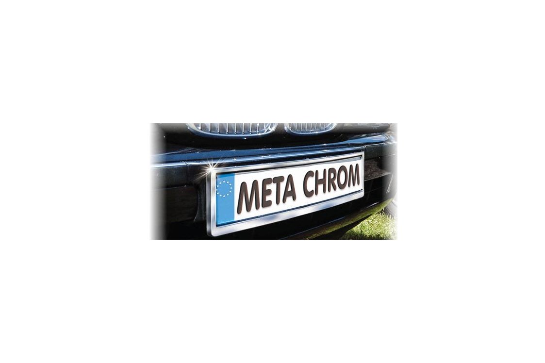 Unternehmen: META CHROM Kennzeichenhalter