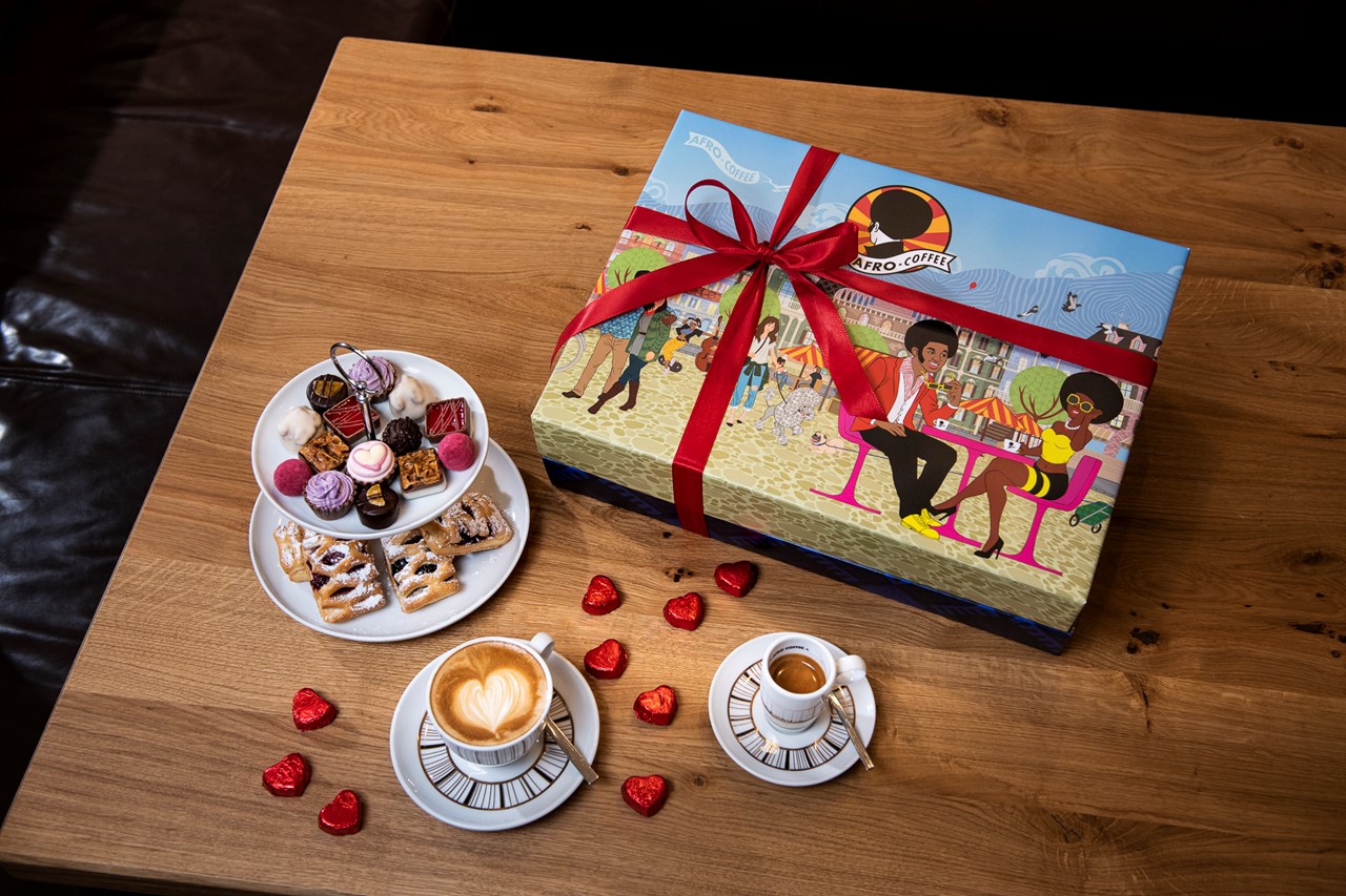 Afro Coffee Produkt-Beispiele Geschenk-Ideen