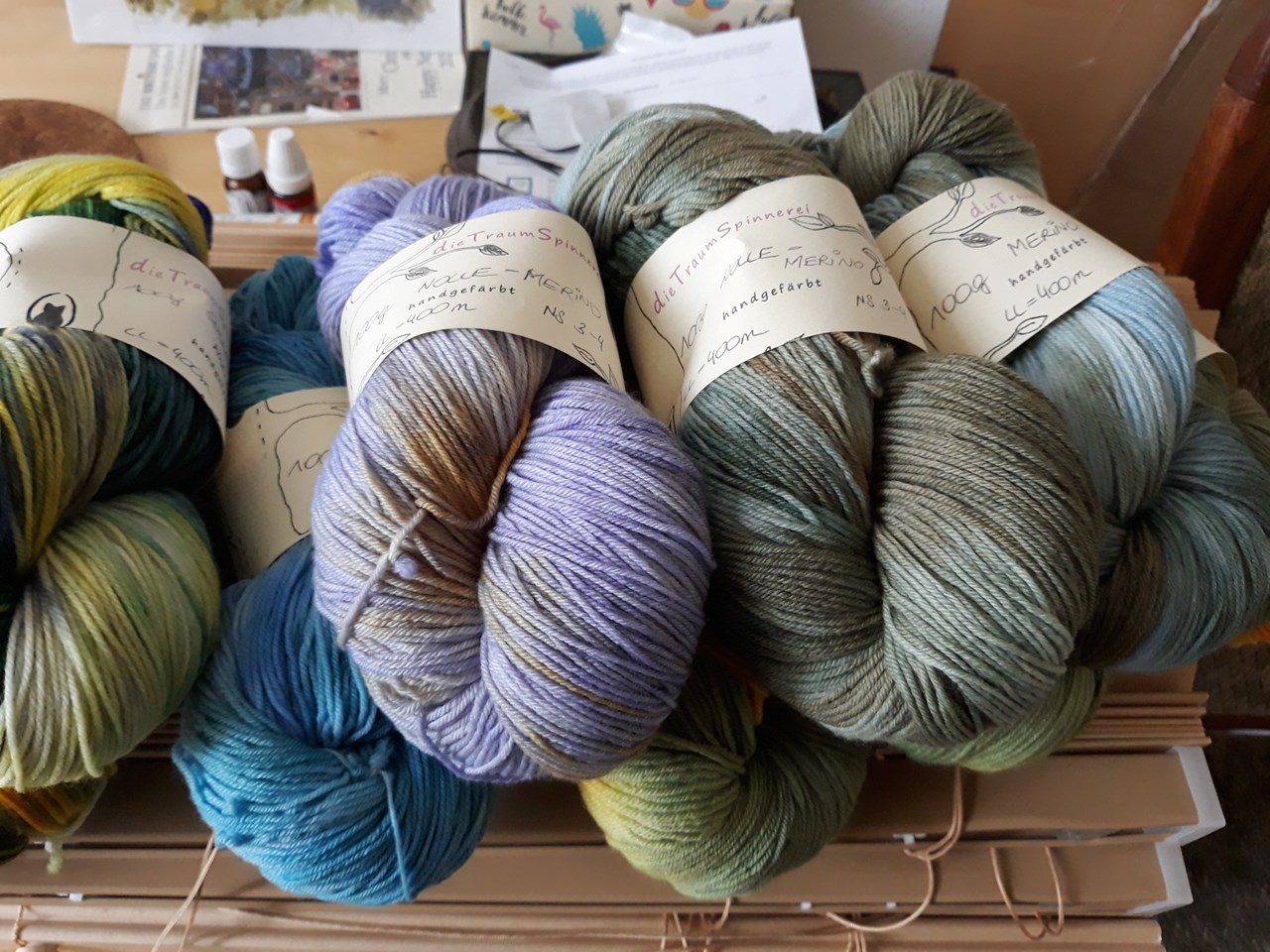 dieTraumSpinnerei Produkt-Beispiele Merinowolle