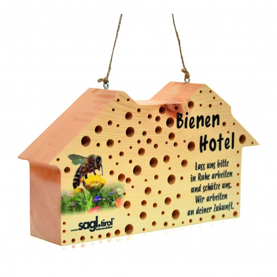 Unternehmen: Das Bienenhotel darf in keinem Garten für Naturbewusste fehlen. Unterstützen wir unsere Bienen! - Arler Kosmetik & Zirbenprodukte & Regionales