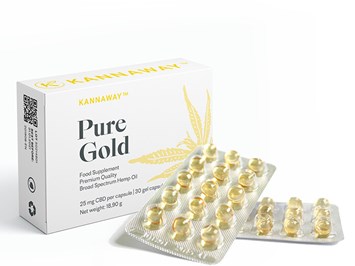 Hanfpoint UWD Leitner Produkt-Beispiele Pure Gold - CBD - Kapseln