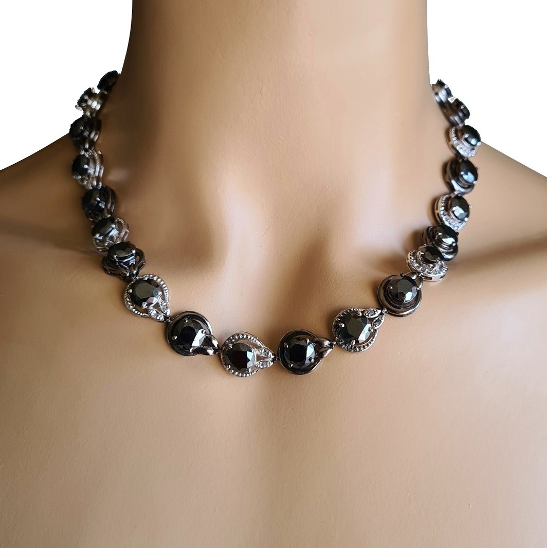 JOY Produkt-Beispiele Moissanit Collier mit Rohdiamanten