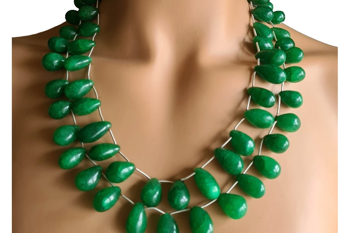 Unternehmen: Natur Smaragd Collier “Pear” - JOY