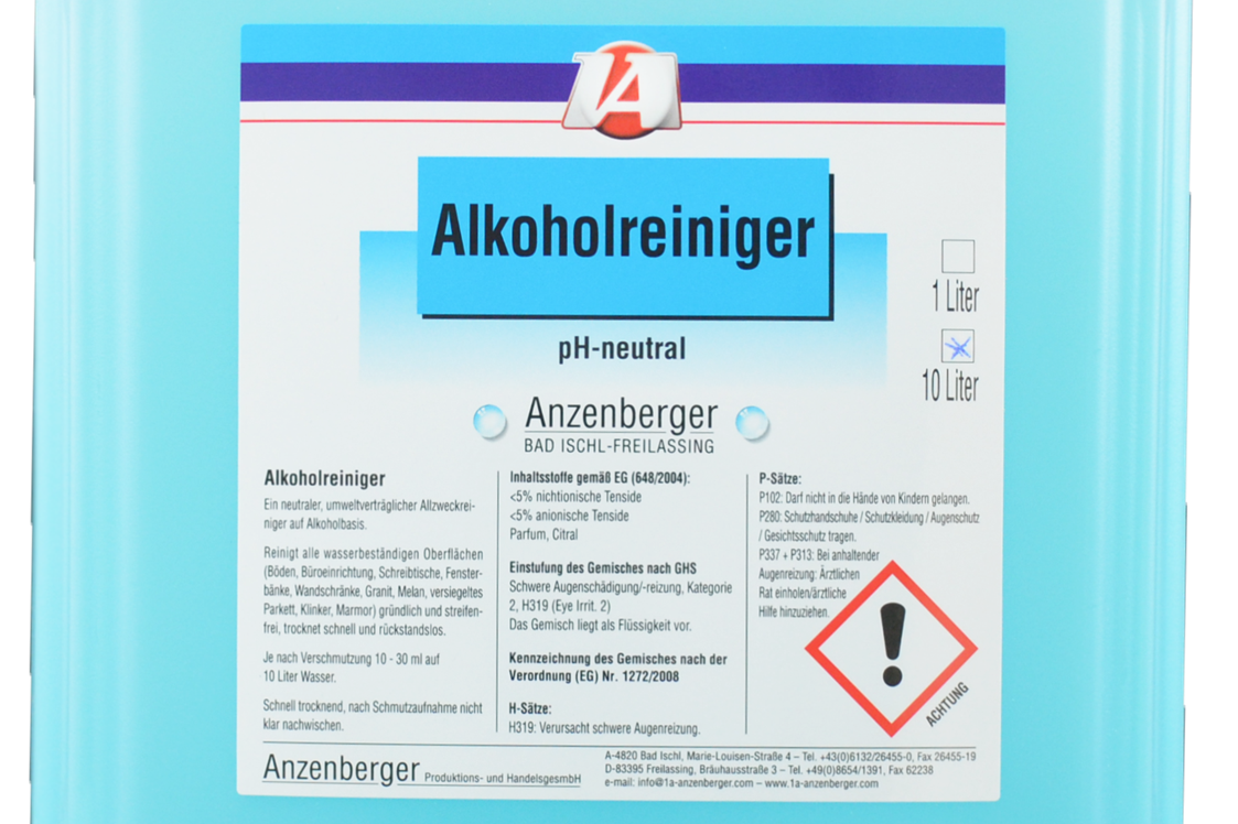 Unternehmen: Alkoholreiniger - Anzenberger Prod.- und Handels GesmbH