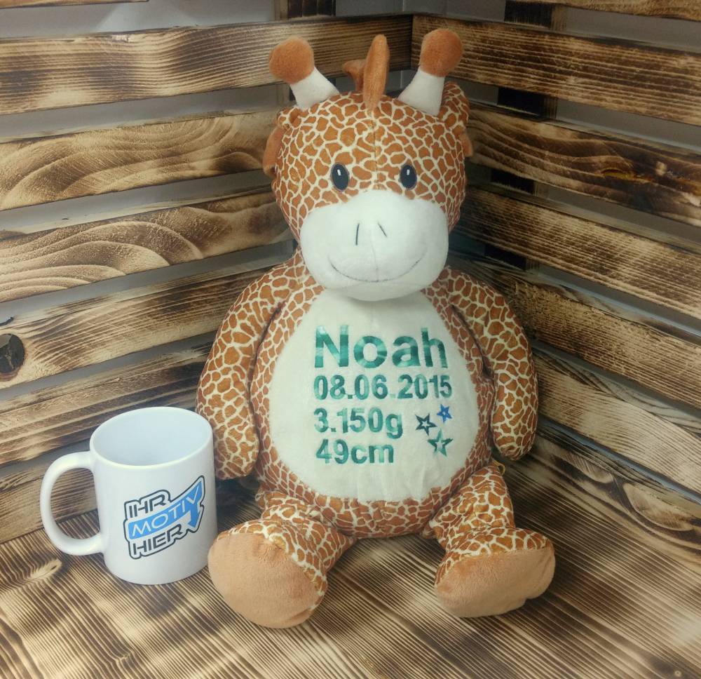 Händler - Innviertel - Kuscheltier mit Geburtsdaten - Folienmensch Stefan Fellner