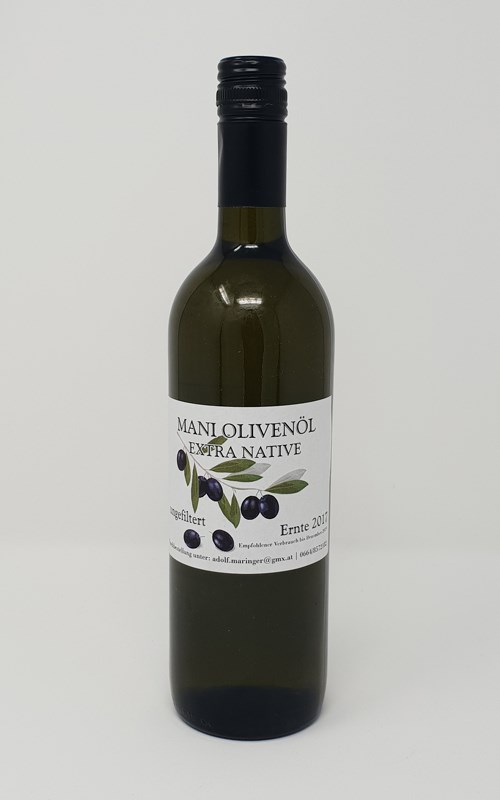 Unternehmen: Flasche 0,75 lit - Olivenöl Maringer