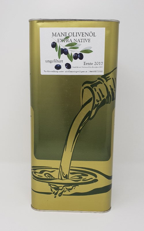 Unternehmen: Kanister 5 lit - Olivenöl Maringer