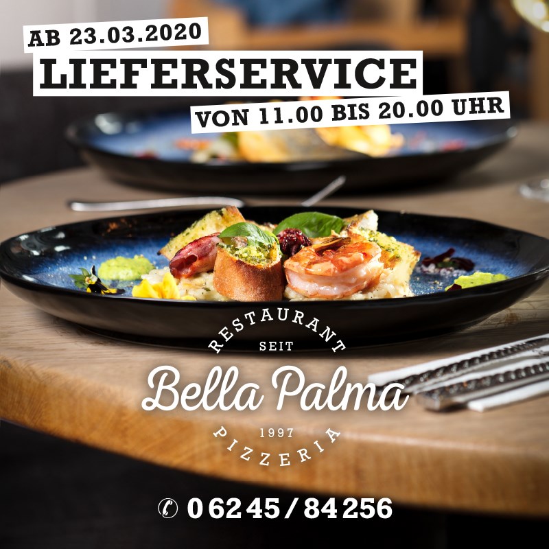 Unternehmen: Täglich Lieferservice von 11:00 bis 20:00 - Pizzeria Bella Palma