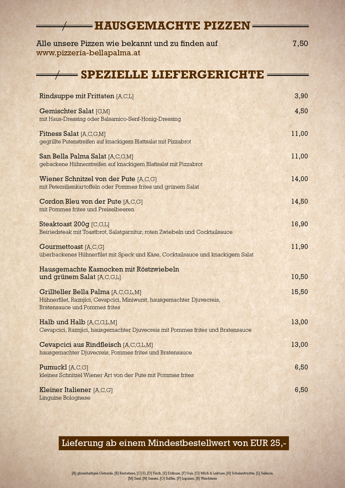 Händler - Hallein - Pizzeria Bella Palma