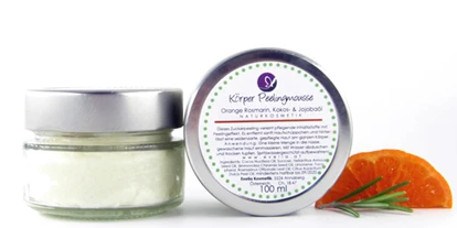 Händler - PLZ 5542 (Österreich) - KörperPeelingMousse Orange Rosmarin - Evelia Kosmetik - Naturkosmetik handgemacht