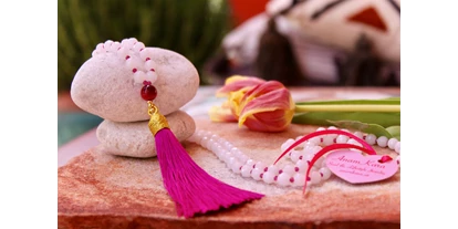 Händler - Salzburg-Stadt Stadt Salzburg - Rosenquarz Mala. - Anamkara Soul Jewelry 🌿 Zauberhaftes Schmuckhandwerk