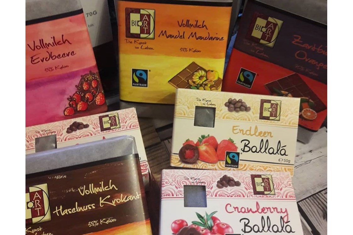 Unternehmen: Bio-Schokolade vom Bio-Art Seeham! - Helgas Genusswelt-Feinkost Italien - Österreich