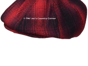 Joc's Country Corner Produkt-Beispiele VINTAGE – RETRO SLUGGER CAP “ROT SCHWARZ KARO”