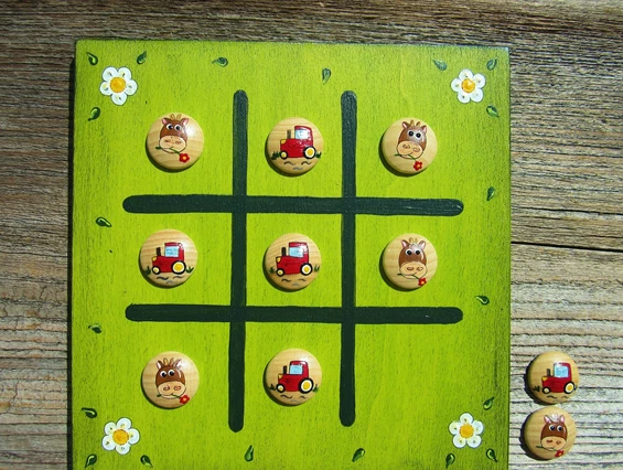 Unternehmen: Brettspiel * TicTacToe * in verschiedenen Ausführungen erhältlich - HolzHexe