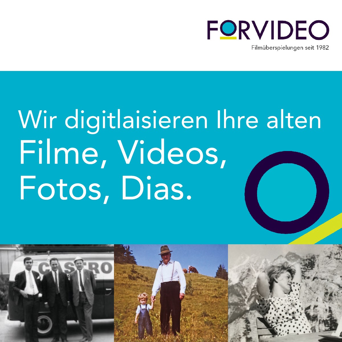 FORVIDEO - Film & Foto Digitalisierung Produkt-Beispiele Digitalisierung von Film, Video, Foto, Dia