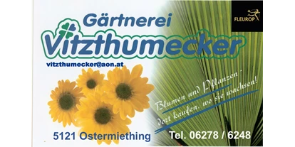 Händler - PLZ 5112 (Österreich) - Gärtnerei Vitzthumecker