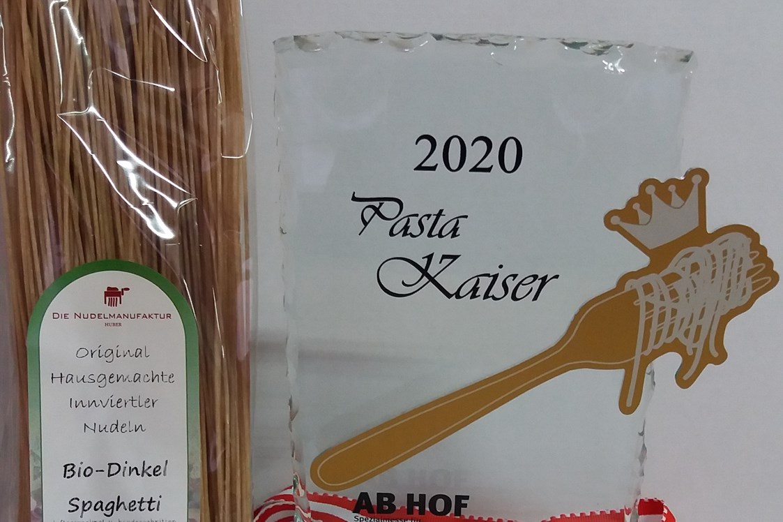 Unternehmen: Pasta Kaiser 2020 bei der Messe Wieselburg (Bio Dinkel Spaghetti)
Nudelmanfaktur Huber - Nudelmanufaktur Huber